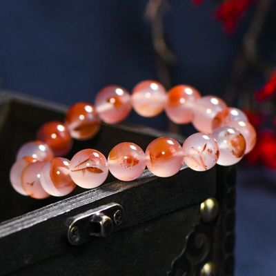 Crystal Bead Bracelet For Men Women Health Protection Soul Gift Natural Purple Stone Beads Agate Beads Energy Crystal Healing Power Gemstone For Jewelry Making, Bracelet Necklace