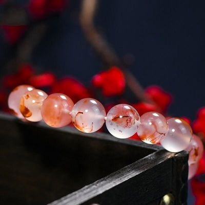 Crystal Bead Bracelet For Men Women Health Protection Soul Gift Natural Purple Stone Beads Agate Beads Energy Crystal Healing Power Gemstone For Jewelry Making, Bracelet Necklace