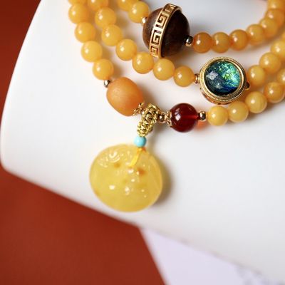 Wholesale Unisex Natural Stone Bead Crystal Bracelets Trendy Crown-Shaped Reiki Healing Mainly Agate Pearl Amber For Gifts