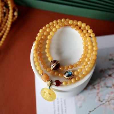Wholesale Unisex Natural Stone Bead Crystal Bracelets Trendy Crown-Shaped Reiki Healing Mainly Agate Pearl Amber For Gifts
