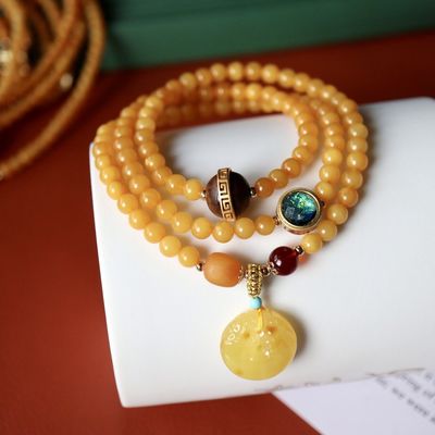 Wholesale Unisex Natural Stone Bead Crystal Bracelets Trendy Crown-Shaped Reiki Healing Mainly Agate Pearl Amber For Gifts