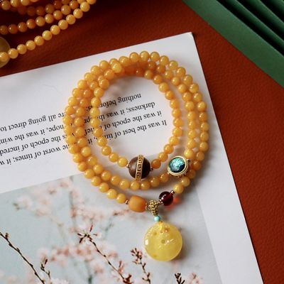 Wholesale Unisex Natural Stone Bead Crystal Bracelets Trendy Crown-Shaped Reiki Healing Mainly Agate Pearl Amber For Gifts
