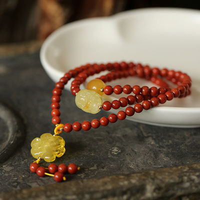 Super Fine Quality Baltic Amber Round Cabochon Beads Bracelet Genuine Loose Gemstone Jewelry Handmade Jewelry For All