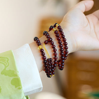 Super Fine Quality Baltic Amber Round Cabochon Beads Bracelet Genuine Loose Gemstone Jewelry Handmade Jewelry For All