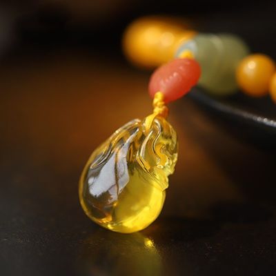 Baltic Amber Crystal Bracelet Natural Amber Crushed Stone Bracelet Irregular Raw Stone Bracelet Women Gift Amber Stone Men Women Bracelet