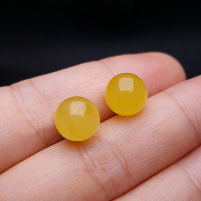 Fashion Jewelry Round Donut Yellow Amber Natural Yellow Piebald Amber Bracelet Water Purification Fashion Flower Round Beads Factory Direct Sales