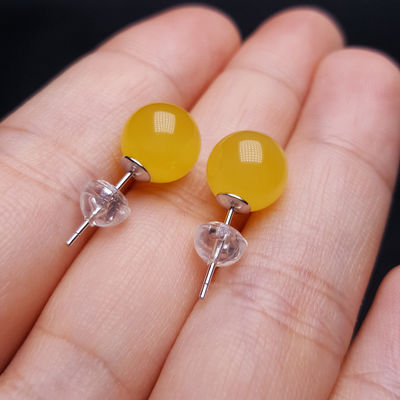 Fashion Jewelry Round Donut Yellow Amber Natural Yellow Piebald Amber Bracelet Water Purification Fashion Flower Round Beads Factory Direct Sales