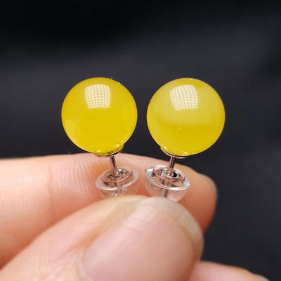 Fashion Jewelry Round Donut Yellow Amber Natural Yellow Piebald Amber Bracelet Water Purification Fashion Flower Round Beads Factory Direct Sales