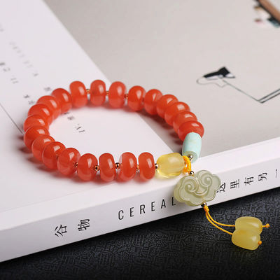 Natural Baltic Amber Ombre Rainbow Colorful Round Beads Handmade Bracelet Original Amber For Women Men Healing Dominican Gems