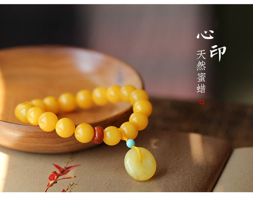Jewellery Beeswax Amber Blood Pearl Bracelet Trend New Design Amber Stone Handmade Rosary Beads-66 Acrylic Muslim Prayer Beaded Bracelets Tesbih Islamic Tasbeeh Gift Unisex