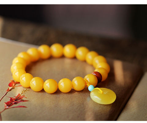 Jewellery Beeswax Amber Blood Pearl Bracelet Trend New Design Amber Stone Handmade Rosary Beads-66 Acrylic Muslim Prayer Beaded Bracelets Tesbih Islamic Tasbeeh Gift Unisex
