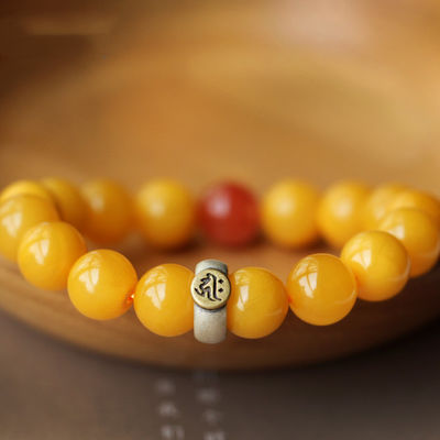 Natural Amber European Bracelet Design Yellow Amber Bracelet Amber With Stainless Steel Tassel Muslim Prayer Worship Ramadan Tesbih Bracelet Islamic Gifts Beads
