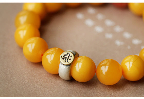 Natural Amber European Bracelet Design Yellow Amber Bracelet Amber With Stainless Steel Tassel Muslim Prayer Worship Ramadan Tesbih Bracelet Islamic Gifts Beads