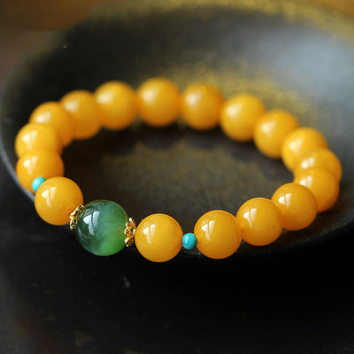 Natural Amber European Bracelet Design Yellow Amber Bracelet Amber With Stainless Steel Tassel Muslim Prayer Worship Ramadan Tesbih Bracelet Islamic Gifts Beads