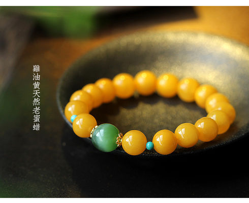 Natural Amber European Bracelet Design Yellow Amber Bracelet Amber With Stainless Steel Tassel Muslim Prayer Worship Ramadan Tesbih Bracelet Islamic Gifts Beads