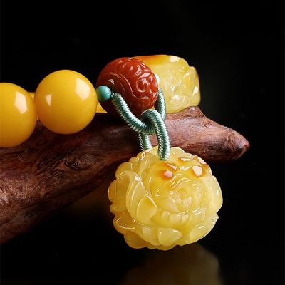 Fine Jewelry Men Women Healing Gemstone Genuine Baltic Ambers Gradient Bracelets Bangles 100% Natural Amber Rainbow Bracelet