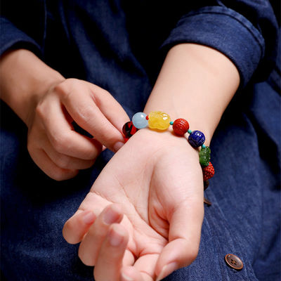 Handmade Bracelet Jewelry Yellow Resin Amber Red Thread String Bracelets Islamic Rosary Muslim Sibha Resin Rosary