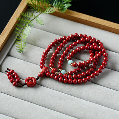 Bead Cinnabar Feng Shui Bracelet – Lucky Charm For Wealth And Good Fortune, Symbolizing Protection And Blessings, Great Gift.