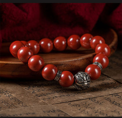 Feng Shui Bracelet For Women Lady Cinnabar Jade Gourd Bracelet Wealth Luck And Protection Red Cinnabar Beads With Gold Gourd Charm For Birthdays Graduation Gift