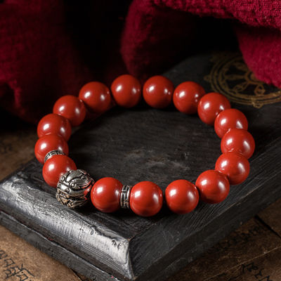 Feng Shui Bracelet For Women Lady Cinnabar Jade Gourd Bracelet Wealth Luck And Protection Red Cinnabar Beads With Gold Gourd Charm For Birthdays Graduation Gift