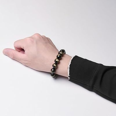 5A Grade Natural Crystal Gemstone Bracelet | Healing Energy Charged Quartz Stone Bead | Stretch String Beaded Bracelet For Women Men Teens