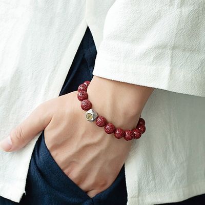Feng Shui Amulet Red Pi Xiu Cinnabar Bracelet Prosperity Red Bead Bracelet With Charm Pi Yao Natural Stone Beads Bracelet Attract Wealth Money And Good Luck