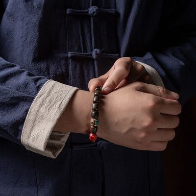 Agarwood Bracelet Round Beads Top Selling Eaglewood Bracelet Prayer Bead bracelet Mala Beaded Bracelets for Men Women Direct Supply Bracelet Premium Quality Fashion Crude Eaglewood Bracelet