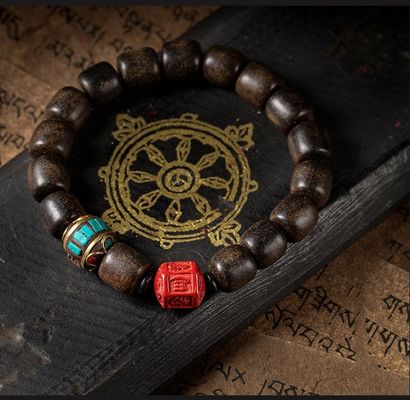 Agarwood Bracelet Round Beads Top Selling Eaglewood Bracelet Prayer Bead bracelet Mala Beaded Bracelets for Men Women Direct Supply Bracelet Premium Quality Fashion Crude Eaglewood Bracelet
