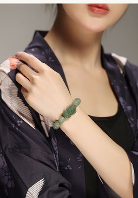 Feng Shui Wealth Bracelet Natural Hetian Nephrite Jade Bracelet Money Bag Pendant Bracelet Jade Amulet Good Fortune Lucky Charm Bracelet For Women Green Jade Bracelet