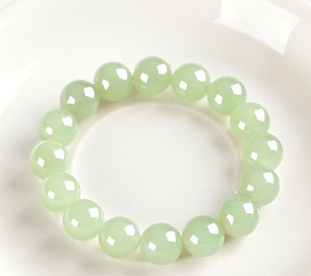 Hotan Jade Leaf Bracelet Natural 2-Layer Green Nephrite Jade Bracelet For Women Round Bead Design With Zircon Leaf Charm Bracelet,Lucky Jade Bracelet Ladies Jewelry