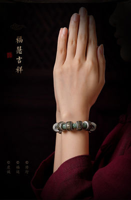 Jade Bracelet Stretch Elastic Cord Pulserase Jewelry Bracelets For Women Men Gift Nephrite Fashion Tennis Bracelet Hand-Carved for Style and Elegance
