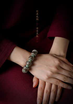 Jade Bracelet Stretch Elastic Cord Pulserase Jewelry Bracelets For Women Men Gift Nephrite Fashion Tennis Bracelet Hand-Carved for Style and Elegance
