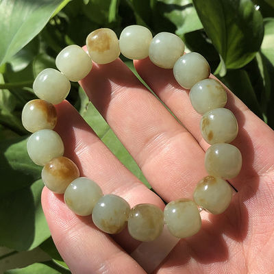 Trend Jewelry Fashion Silver Gold Chain Cute Butterfly Pendant Nephrite Jade Bracelet Bangles For Women Nephrite jade crystal bead bracelet Beads for Souvenir Gift