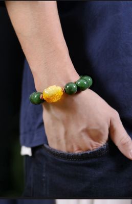 Natural Real Nephrite Green Jasper Jade Bangle Charm Adult Bangles Bangles High Quality All Natural Material Gold Plated Jewelry Hot Selling Polished Nephrite Bracelet Fashion Accessory