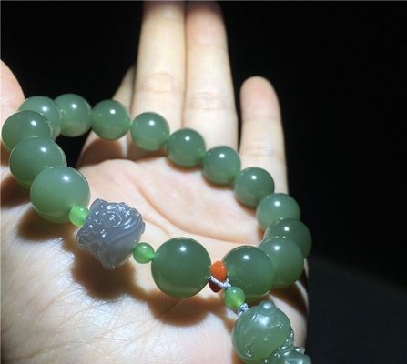 Jade Bracelet Nephrite Green Jade Bangle Vintage Round Jade Bracelet Women'S Bracelets Natural Genuine White Nephrite Hotan Jade Fashion Bracelets