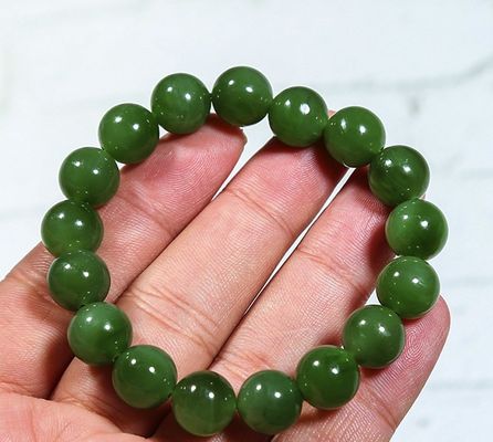 Jade Bracelet Nephrite Green Jade Bangle Vintage Round Jade Bracelet Women'S Bracelets Natural Genuine White Nephrite Hotan Jade Fashion Bracelets
