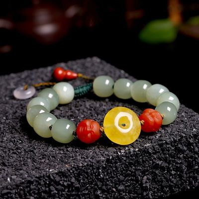 Custom Jewellery Manufacturer Wholesale 8x10mm Oval Nephrite Green Jade Bracelet Natural Stone 18k Gold Jewelry Women Fine Jewelry Gifts Genuine Natural Jadeite Real Bracelets