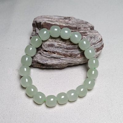 Custom Jewellery Manufacturer Wholesale 8x10mm Oval Nephrite Green Jade Bracelet Natural Stone 18k Gold Jewelry Women Fine Jewelry Gifts Genuine Natural Jadeite Real Bracelets