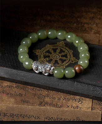 Custom Jewellery Manufacturer Wholesale 8x10mm Oval Nephrite Green Jade Bracelet Natural Stone 18k Gold Jewelry Women Fine Jewelry Gifts Genuine Natural Jadeite Real Bracelets