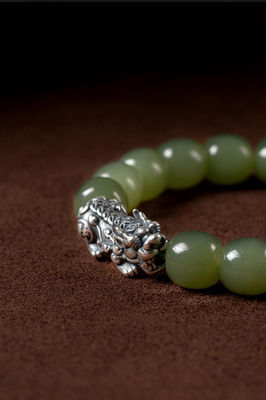 Custom Jewellery Manufacturer Wholesale 8x10mm Oval Nephrite Green Jade Bracelet Natural Stone 18k Gold Jewelry Women Fine Jewelry Gifts Genuine Natural Jadeite Real Bracelets