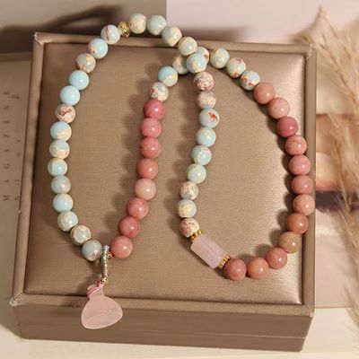 Natural Koreite Loose Beads For Jewelry Making Charm Bracelet Necklace Gem Stone Bracelet Wholesale Stone Bracelet Natural Crystal Bracelets Lava Rose Quartz Amethyst Lapis Lazuli