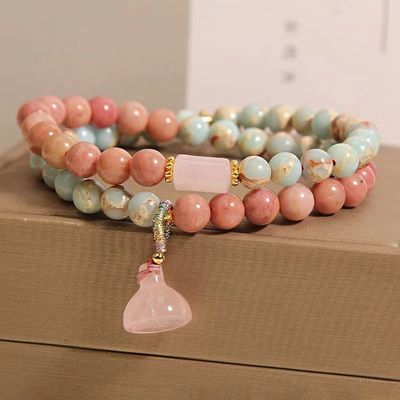 Natural Koreite Loose Beads For Jewelry Making Charm Bracelet Necklace Gem Stone Bracelet Wholesale Stone Bracelet Natural Crystal Bracelets Lava Rose Quartz Amethyst Lapis Lazuli