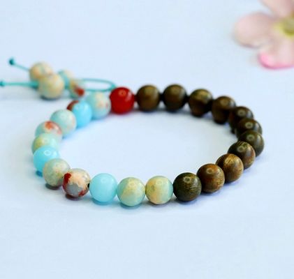 Mixed Shoushan Beads Handmade Woven Wrap Bracelet Natural Stone Bohemian Vintage Style Women'S Leather Fashion Charm Bracelets