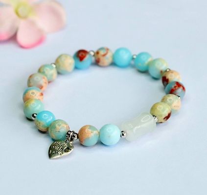 Mixed Shoushan Beads Handmade Woven Wrap Bracelet Natural Stone Bohemian Vintage Style Women'S Leather Fashion Charm Bracelets