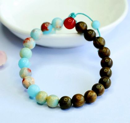 Mixed Shoushan Beads Handmade Woven Wrap Bracelet Natural Stone Bohemian Vintage Style Women'S Leather Fashion Charm Bracelets
