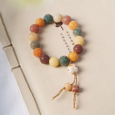 Wholesale Natural Eighteen Seed Hand String Buddhist Beads Bracelet Bodhi Prayer Beads Jewlery Crystal Bracelet Unisex