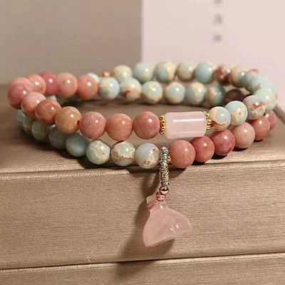 Summer Natural Shoushan Stone Party Accessory Gift Adjustable Gold Plating Flat Bracelet Fashion Handmade Jewelry Gifts For Her