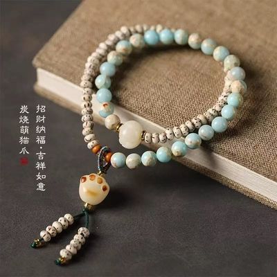 Summer Natural Shoushan Stone Party Accessory Gift Adjustable Gold Plating Flat Bracelet Fashion Handmade Jewelry Gifts For Her