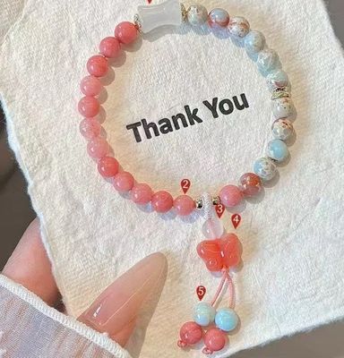 Summer Natural Shoushan Stone Party Accessory Gift Adjustable Gold Plating Flat Bracelet Fashion Handmade Jewelry Gifts For Her
