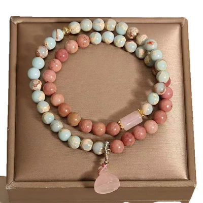 Summer Natural Shoushan Stone Party Accessory Gift Adjustable Gold Plating Flat Bracelet Fashion Handmade Jewelry Gifts For Her